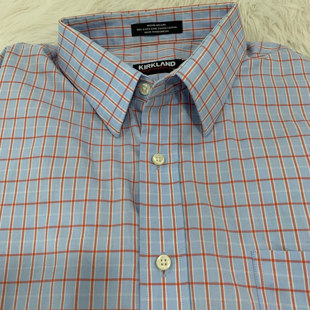 Kirkland Signature 18-36 Long Sleeve Dressy Button Down Shirt . (9M)